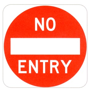 Picture of a No Entry sign
